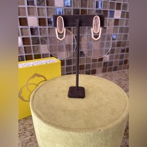 Kendra Scott rose gold glass earrings